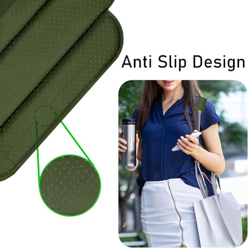 ZINZ Universal Shoulder Pad with Ultra Thick Cushion for Bag Luggage Bag Crossbody, Plus Long & Anti-Slip & Breathable,Army Green - color: Army Green