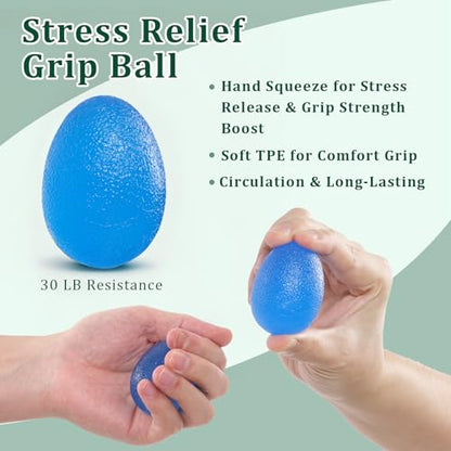 CYFIE Grip Strength Trainer Kit, Adjustable 10-132 lb, Hand Exerciser | Forearm Strengthener, Finger Stretcher, Stress Ball and Bag for Grip Recovery, Wrist Training, Rehab, Climbers and Musicians - color: Green