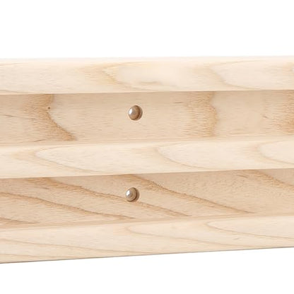 Rock Climbing Fingerboard | Grip Strength & Finger Training Board | Hangboard for Home Door Frame/Climbing Gym/RV | Solid Wood with Screws