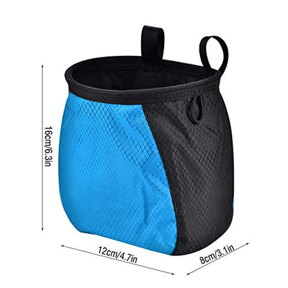 RiToEasysports Climbing Chalk Bag, Adjustable Waistband with Buckle, Soft Velvet Interior Prevents Leakage, Tear Polyester Material, for Outdoor Rock Climbing and Gym Training