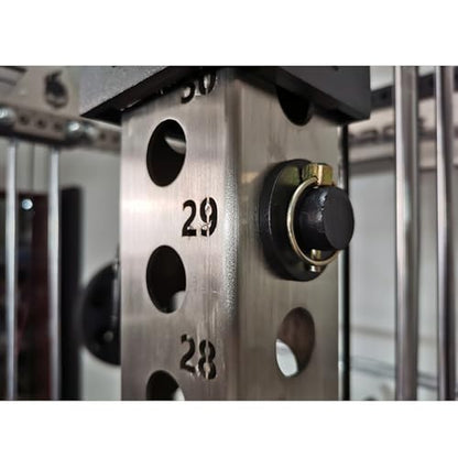Power Cage Squat Rack Home Gym Accessory, Fits 3x3 Rack with 1" Hole