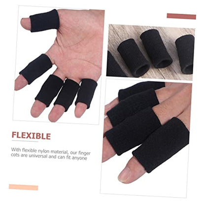 30pcs Nonslip Finger Protective Covers Elastic Finger Sleeves for Sports Volleyball and Exercise Material for Injury Prevention and Comfort