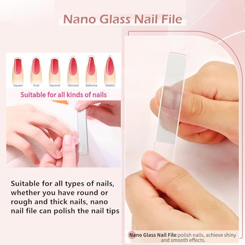 Nail Clippers Set Women Manicure Kit Nail Cuticle Kit with Nail Clippers Nail Cuticle Trimmer Pusher Glass Nail File Nail and Cuticle Care Kit Travel Nail Set Manicure Tools Cuticle Set Gift for Women