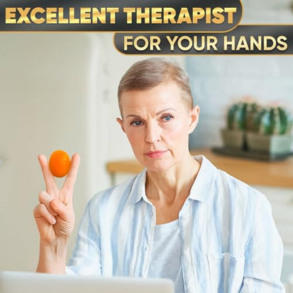 4 Pcs Hand Exercise Balls for Arthritis with 4 Resistance Levels | Soft Squeeze Balls for Hand Therapy, Thermoplastic Rubber Material, Multicolor Set, for Grip Strength and Finger Exercise