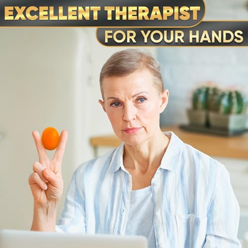 4 Pcs Squeeze Balls for Hand Therapy with 4 Resistance Levels | Set of 4 Hand Exercise Balls for Arthritis, Finger Workout, Thermoplastic Rubber, Portable, Pleasant to Touch & Lightweight