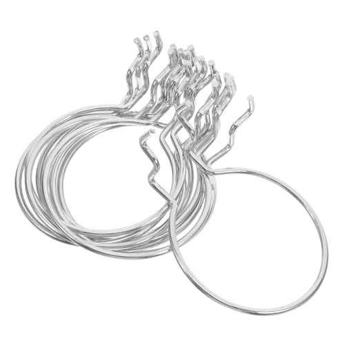 GALPADA 10pcs Metal Plating Pegboard Hooks Ring Style Iron Hanging Board Organizer for Garage Workshop Storage Easy Install Heavy Duty Support