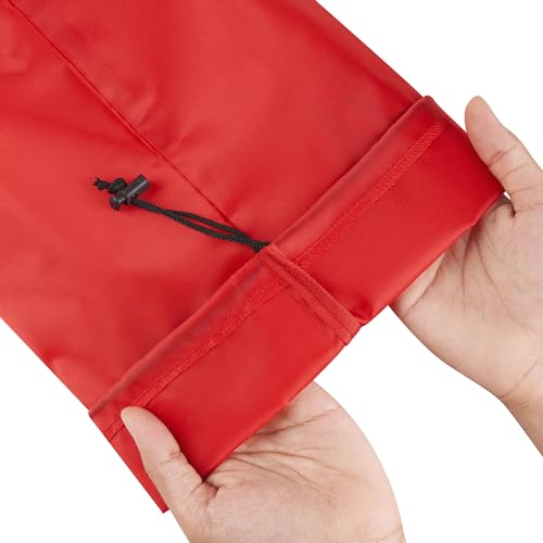 PALTERWEAR Drawstring Bag with Toggle - Nylon Cinch and Ditty Pouch Six-Pack (Red, 7 x 9 Inch, Set of 6) - color: Red, size: 7 x 9 Inch