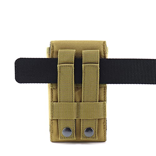 Universal Tactical MOLLE Holster Army Mobile Phone Belt Pouch EDC Security Pack Carry Accessory Kit Waist Bag Case Compatible iPhone 13 Pro X XS Max XR 7 8 6/6s Plus for Samsung Galaxy S10 S9 S8 Plus - color: #C (Big)