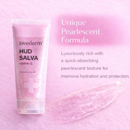 swederm Hudsalva Skin Moisturizer with Vitamin E, Shea Butter, 3,38 fl oz | dry skin remedy, glycerin, shea butter, allantoin, elbows, cracked heels, Scandinavian quality, travel essentials - size: 3.37 Fl Oz (Pack of 1)