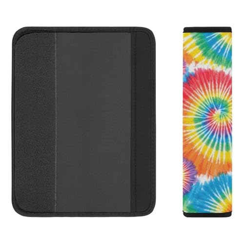 Universal Fit Colorful Tie Dye Seat Belt Shoulder Pad for Adult Use, Most Cars, 1 Pair Harness Pads Strap Anti-Slip Pad - color: Pattern 1025