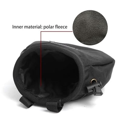 Chalk Bag for Rock Climbing, Drawstring Closure Bouldering Chalk Bucket Rock Climbing Gear with Adjustable Belt for Rock Climbing Gym Weightlifting Bouldering