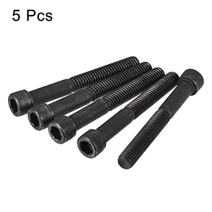 uxcell 3/8-16x3" Hex Socket Head Cap Screw Bolts 12.9 Grade Alloy Steel 5pcs - size: 3/8x3"