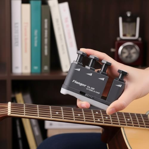 Finger Exerciser Hand Grip Strengthener Guitar Finger Grip Strength Trainer for Athletes Guitar Players Musicians & Physical Finger Training