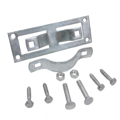 2-3/8" Fence Bracket SupConn (12Pcs), Steel to Wood Fence Brackets,Fence Brackets for Metal Posts,Metal Fence Post Brackets - Fence Post Repair (Include Screws) - size: 12pcs