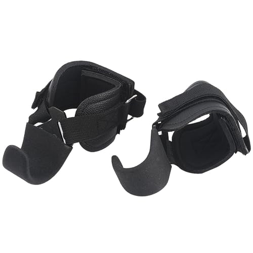 2pcs Heavy Type Weightlifting Hook with Padded Handle Weight Lifting Strap for Powerlifting and Pull Up Exercises Antislip Weightlifting Strap