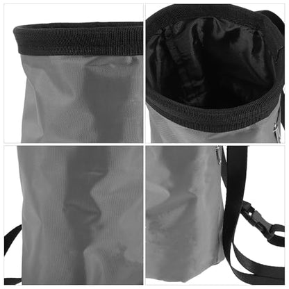 BESTonZON Rock Climbing Chalk Bag Sturdy Fleece Lining with Anti-Slip Powder Storage and Scratch-Resistant Oxford Fabric, Portable Chalk Bag for Mountaineering and Camping for Climbers
