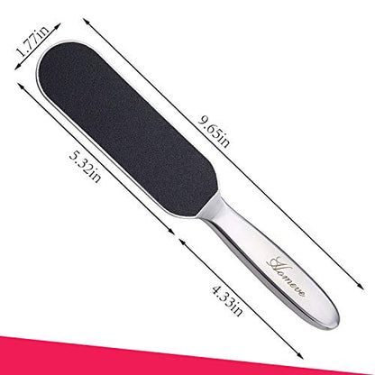 Professional Pedicure Foot File - Reusable Stainless Steel Cracked Skin Corns Callus Remover Feet Rasp - size: 1 Count (Pack of 1)