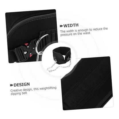 Fitness Dipping Belt Chain Weightlifting Dip Belt for Pull-ups and Strength Training and Cloth Material for Enhanced Muscle Support and Resistance