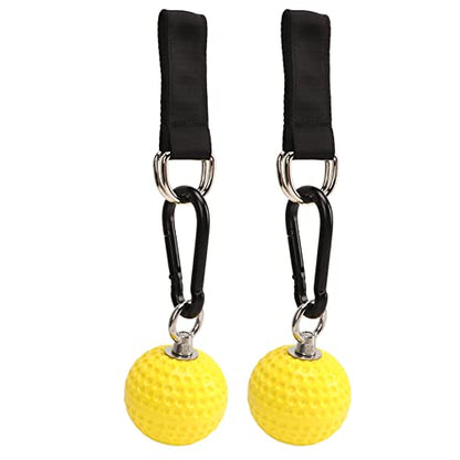 1Pair Climbing Training Power Grip Ball Climbing Pull Up Hold Grips with Staps