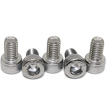 Fullerkreg M6-1.0 x 16MM Socket Head Cap Screws, Allen Socket Drive, Din 912, AISI 304 Stainless Steel (18-8), 20 PCS - size: M6-1.0 x 16MM