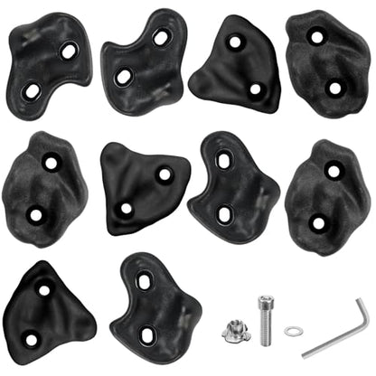 10PCS Rock Climbing Holds for Climber,Large Adult Rock Climbing Stones | with Mounting Hardware for Indoor Outdoor Rock Climbing Wall,Perfect for Family Fun & Exercise
