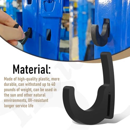Universal Hooks - 7 x L/7 x J/7 x Pcs Long J Hook, Approximately 40 lbs. Capacity Compatible with Garage Shelving & Industrial Storage Racks and Other with Keyhole Slots