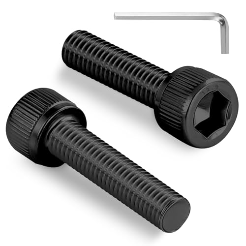 30pcs M8 x 25mm Hex Socket Head Cap Screws Bolts, 12.9 Grade Alloy Steel, Black Oxide Finish, Allen Socket Drive, Full Threads,with Hex Spanner - size: M8x25mm