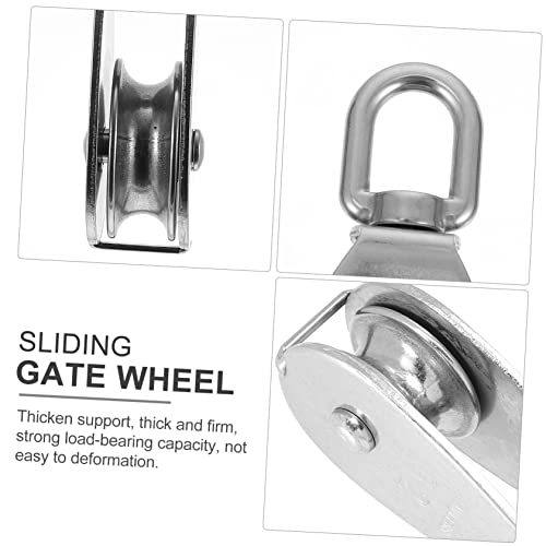 Single Pulley Practical Bearing Steel Lift Wheel Stainless Steel Fitness Accessory Vibration Reduction