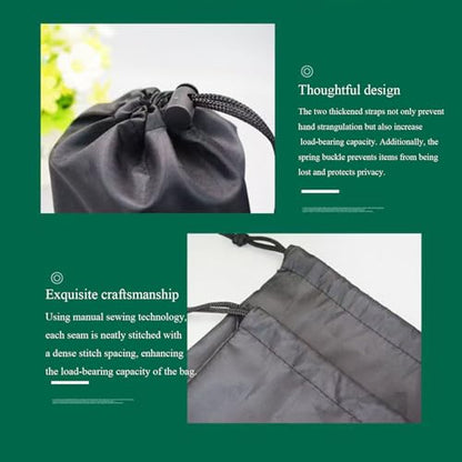 6-Pack Nylon Drawstring Bags with Toggle Closure - Multi-Size Cinch Sack Set for Travel Luggage Organization, Gym Gear, Shoe Storage, and Folding Blind Cane Pouch -Ditty Bags (11 x25 Inch) - size: 11 x25 Inch