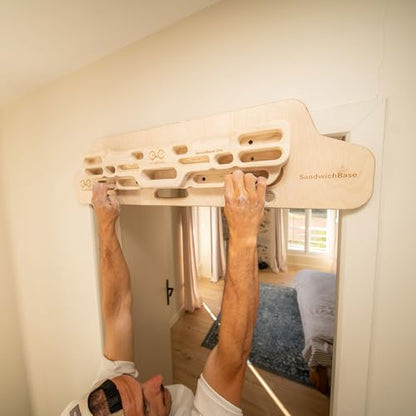 YY Vertical SandwichBase Hangboard Support (No Hangboard Included) – No Drilling, Ultra-Stable Door Frame Mount for Climbing Training | Fits All VerticalBoards | Adjustable Design - Patented Design