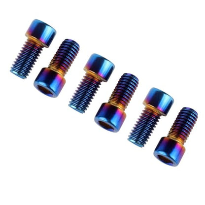 6Pcs Bike Screws M6x10 12 16 18 20 25 30 35mm Stainless Steel Socket Head Cap Allen Hex Bolt (Burnt Blue, M6 x12mm) - color: Burnt Blue, size: M6 x12mm