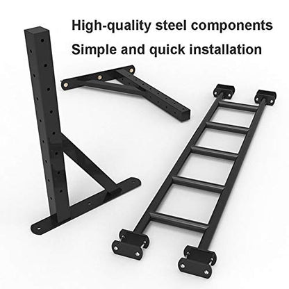 Pull-Up Bars Wall-mounted Chin Up Bar, Steel Horizontal Bar, Adjustable Distance Wall Climbing Frame, 3 Styles, Load 300KG (Size : Style 3) - size: Style 1