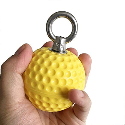 2 Piece Training Balls with Ball Grip Wooden Balls for Climbing Training, Forearm Training for Increased Grip Strength for Climbers.