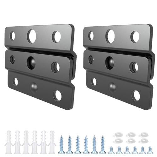 Metal Z-Style French Cleat Picture Hanger 2 inches,8 Pairs | Z-Style Picture Hanger Wall Mounting Bracket Kit for Frames, Mirrors, Shelves, Art, Whiteboards, Frames (8, 2") - size: 2 Inch