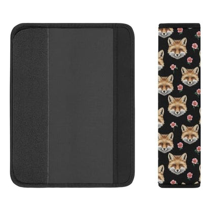 Universal Fit Car Seat Belt Pad for Elderly Support, All Vehicles, 2 Piece Animal Fox Art Automotive Seat Belt Protector Pressure Relief - color: Pattern 681