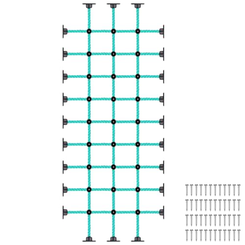 Climbing Net for Kids with Installation Base for 30" × 75" Wooden Frames, 1000 lbs Capacity Cargo Climbing Net Ladder for Playgrounds, Treehouses, Swing Sets & Outdoor Obstacle Courses - color: 30" X 75"