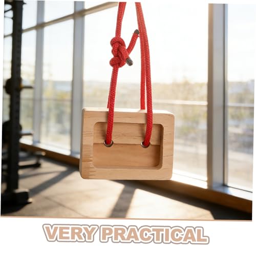 Cabilock Portable Wooden Rock Climbing Fingerboard Training Board, 2pcs Hangboard for Grip Strength and Endurance Building, Portable Climbing Training Aid for Indoor and Outdoor Bouldering