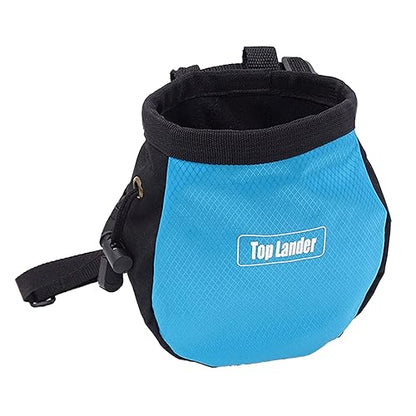 Rock Climbing Chalk Bag Drawstring Closure Adjustable Bouldering Bucket for Gym Climbing, Gymnastic Adjustable Drawstring