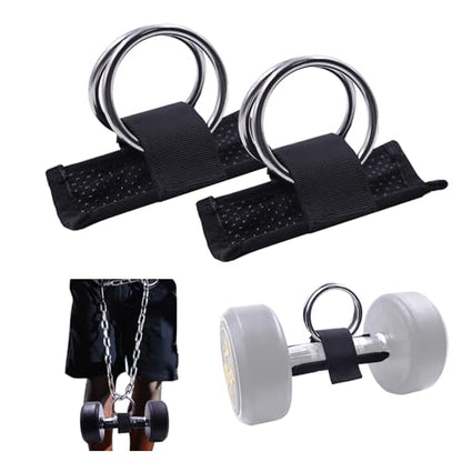 J Bryant Loading Dumbbells Strap for Dip Belt Squat Pull-up,Load Dumbbells Kettlebells on Barbells Weightlifting Accessory - size: 2 pieces L