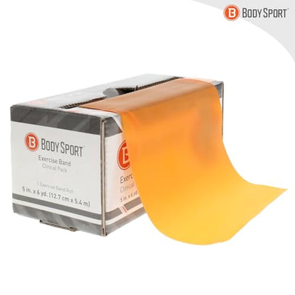 Body Sport Medium Resistance Exercise Band, Orange