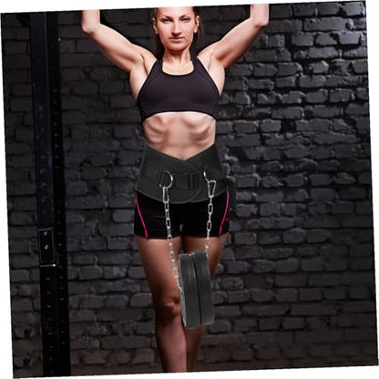 HANABASS Dipping Belt with Chain Heavy Duty Weight Dip Belt for Pull-up and Weightlifting Strength Training Fitness Equipment with Thickened Iron Plate for Muscle Resistance
