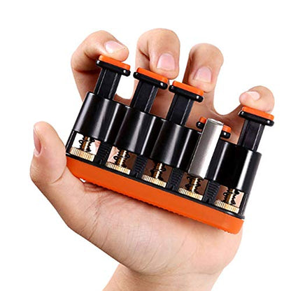 DILIMI Finger Strengthener, Guitar Beginner Exercier, Finger Trainer, Hand Grip Strength Trainer for Athletes,Musicians - color: Orange