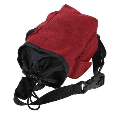 Toyvian Unique Chalk Bag with Closure and Zipper Storage Pockets for Bouldering Rock Climbing and Gymnastics Design for Secure Gear Storage