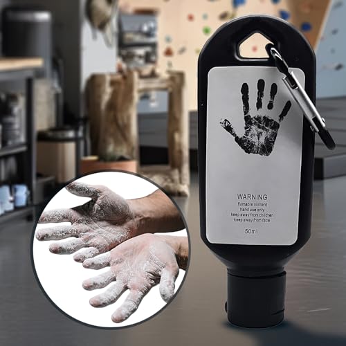 Hand Chalk - Non-Slip Liquid Exercise Accessories - 50ml Rock Climbing Grip Gymnastics Chalk - for Basketball Badminton Training Weightlifting Deadlifts Athletes Powerlifters - color: Black