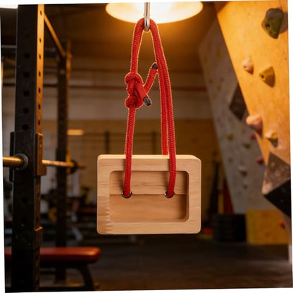 Veemoon 2pcs Portable Wooden Hangboard Rock Climbing Fingerboard for Climbers Climbing Training Equipment Indoor and Outdoor Bouldering Grip Strength