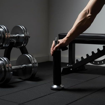 Wrestling Training Pin Dumbbell Plate Loading Pin Shock Absorbing Base Forearm Workout Tool for Climbers, Home Gym
