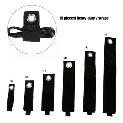 Fastening Strap Adventure Gear Fastener Suitable for Camping with Strong Nylon Texture and Easy Setups for Camping Securing During Hiking with Adjustable Hook - color: 38x260xmm
