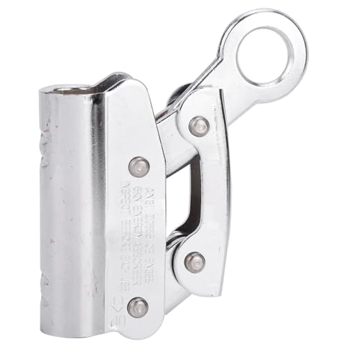 6KN Alloy Steel Climbing Anti Fall Self Locking Equipment, High Load Bearing, Reverse Grip Blocking Tooth Design, for Aerial Working, Maintenance, Construction, Pwshymizvpgawoqh6