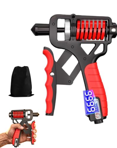 Ergonomic Adjustable H-Grip Hand Trainer | Counting Hand Grip Strengthener for Stress Relief Hand Gripper, Boost Wrist, Forearm & Fingers - color: Electronic counting-B