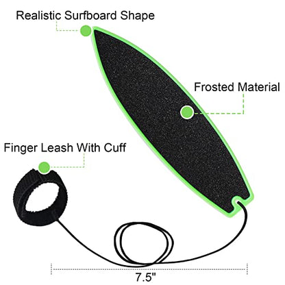 4 Pack Finger Surfboard for Car Ride - 1.4" x 4.5" Pro Air Fingerboard, Fun Keepsake Toy Gifts for Teens, Ideal Birthday & Travel Stocking St - color: Blue White Green Yellow